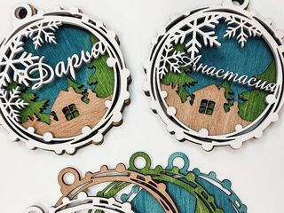 Мастер-класс по созданию многослойной елочной игрушки «Моя семья»