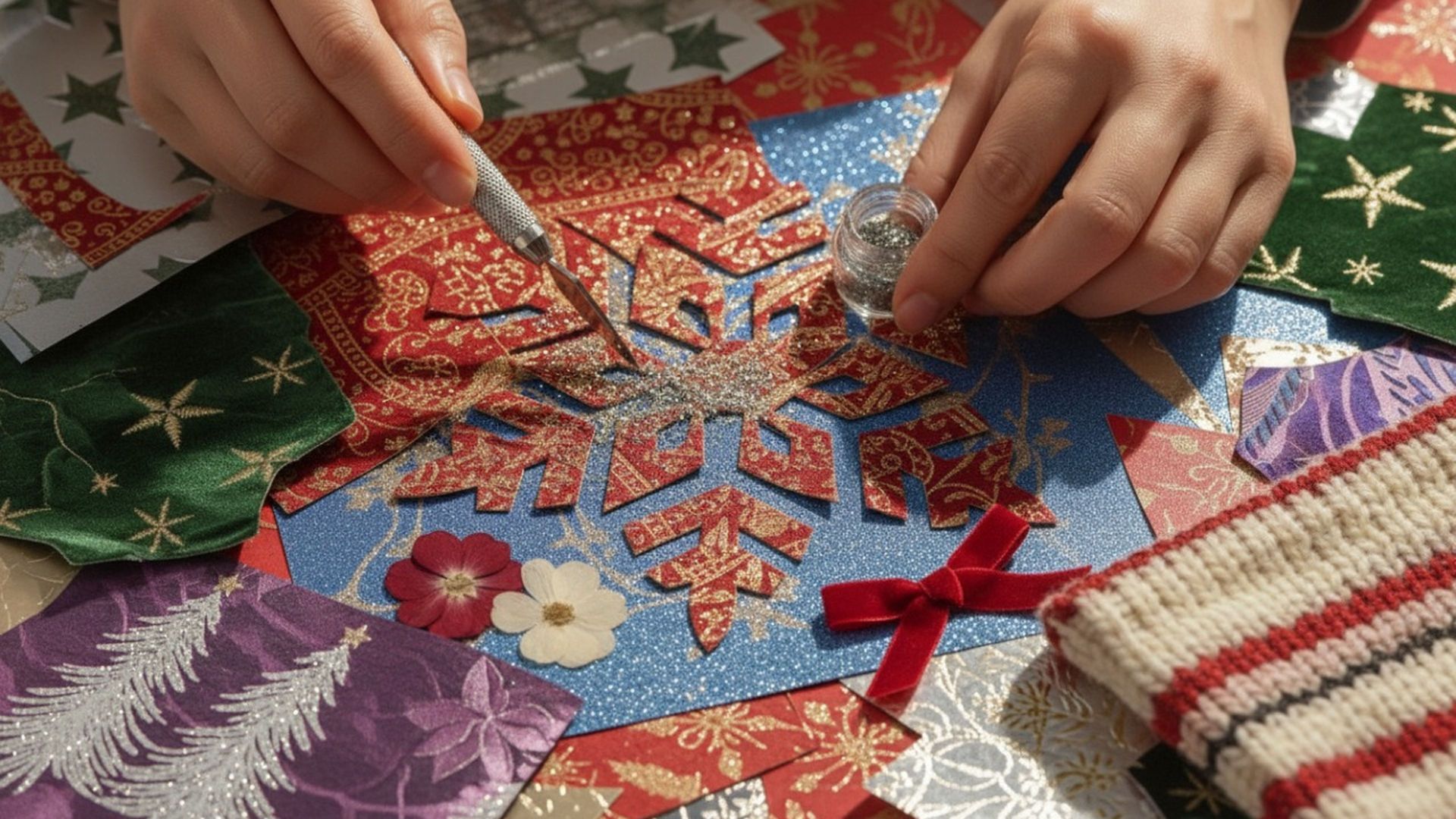 Художественный мастер-класс «Новогодняя открытка»