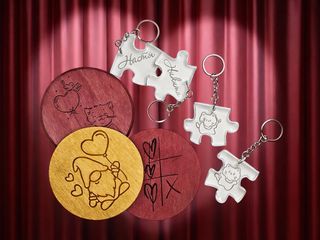 «Дважды уникально»: изготовление парных брелоков и подставок под кружку