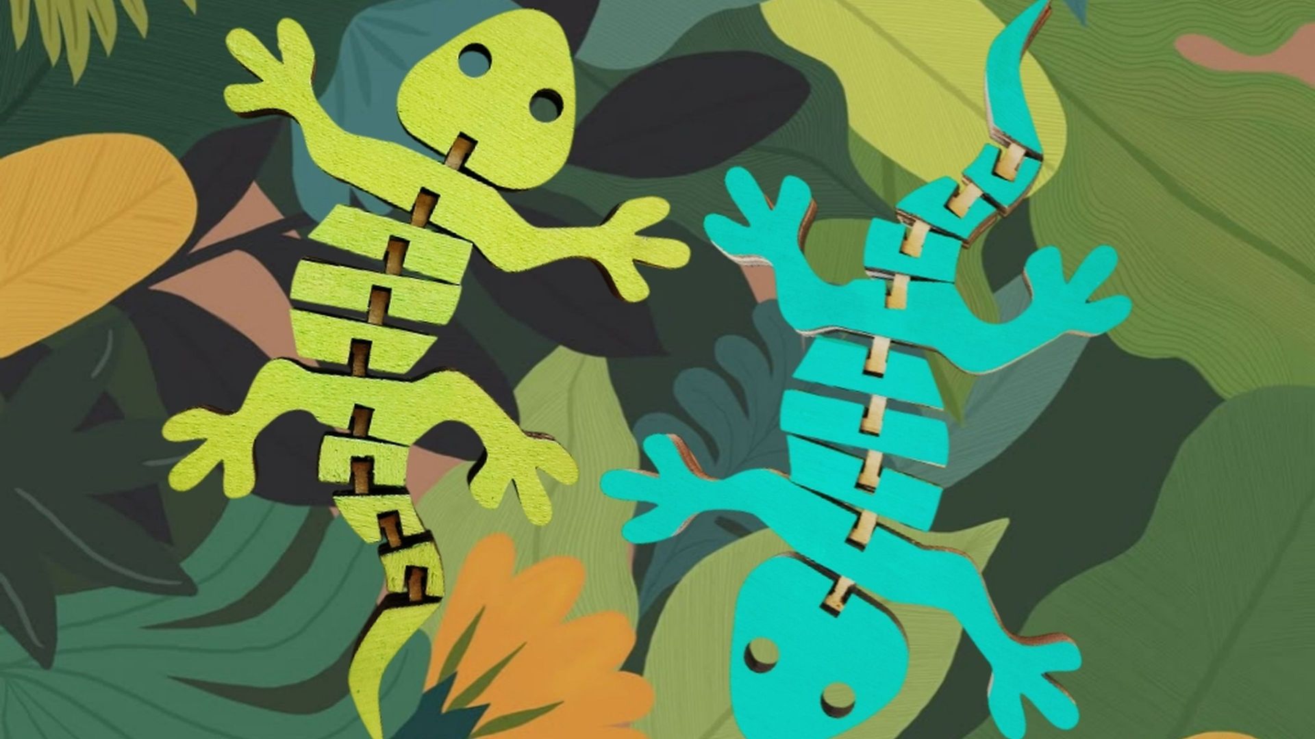 Мастер-класс «Озорная ящерица»